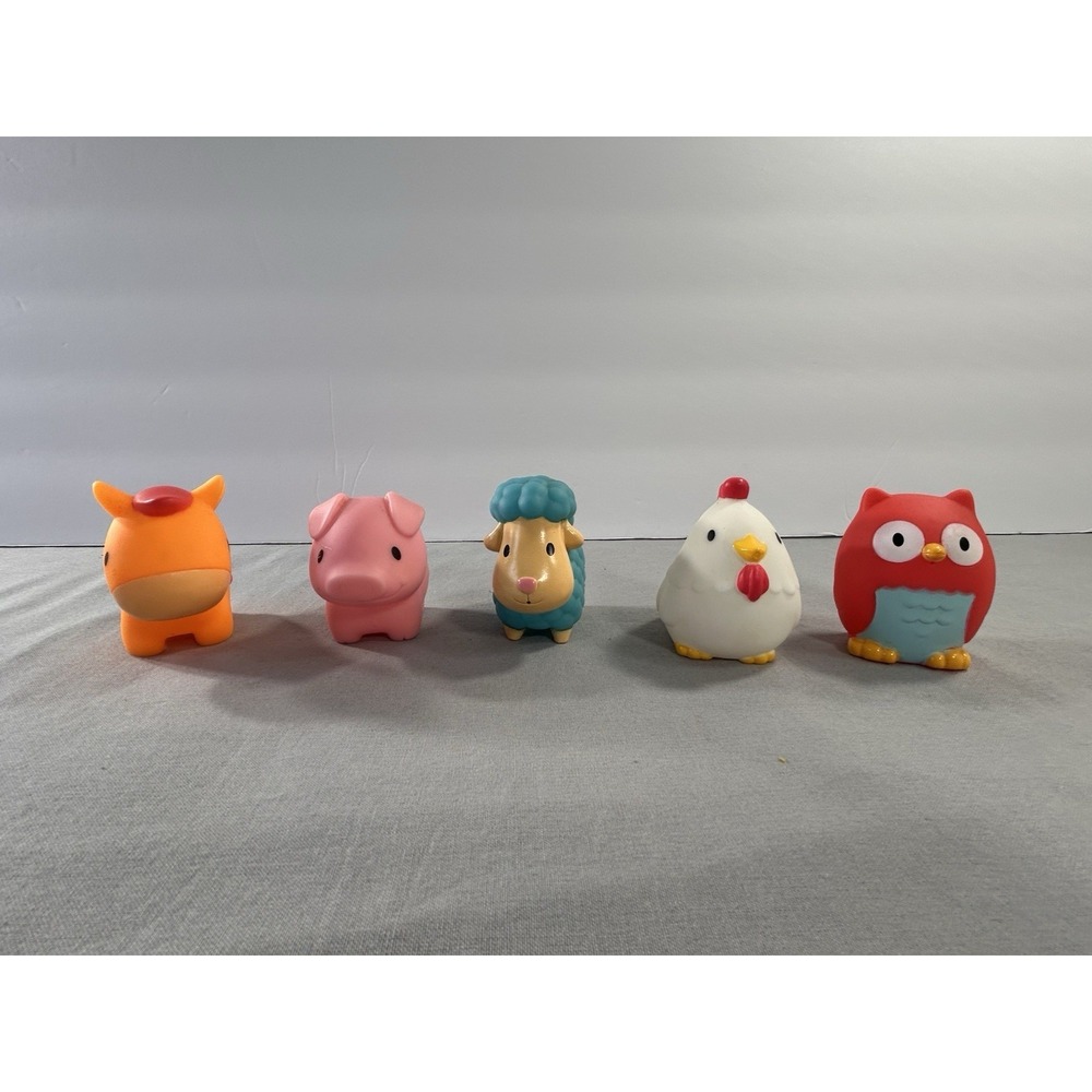 Munchkin Farm Animals Squirt Bath Toys Lot Of 5 Play water pool